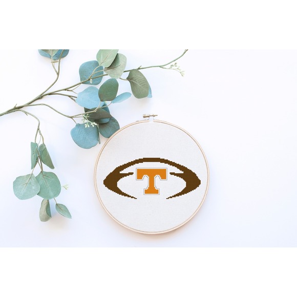 Tennessee Football Counted Cross Stitch Pattern‎ Chart - Picture 2 of 4